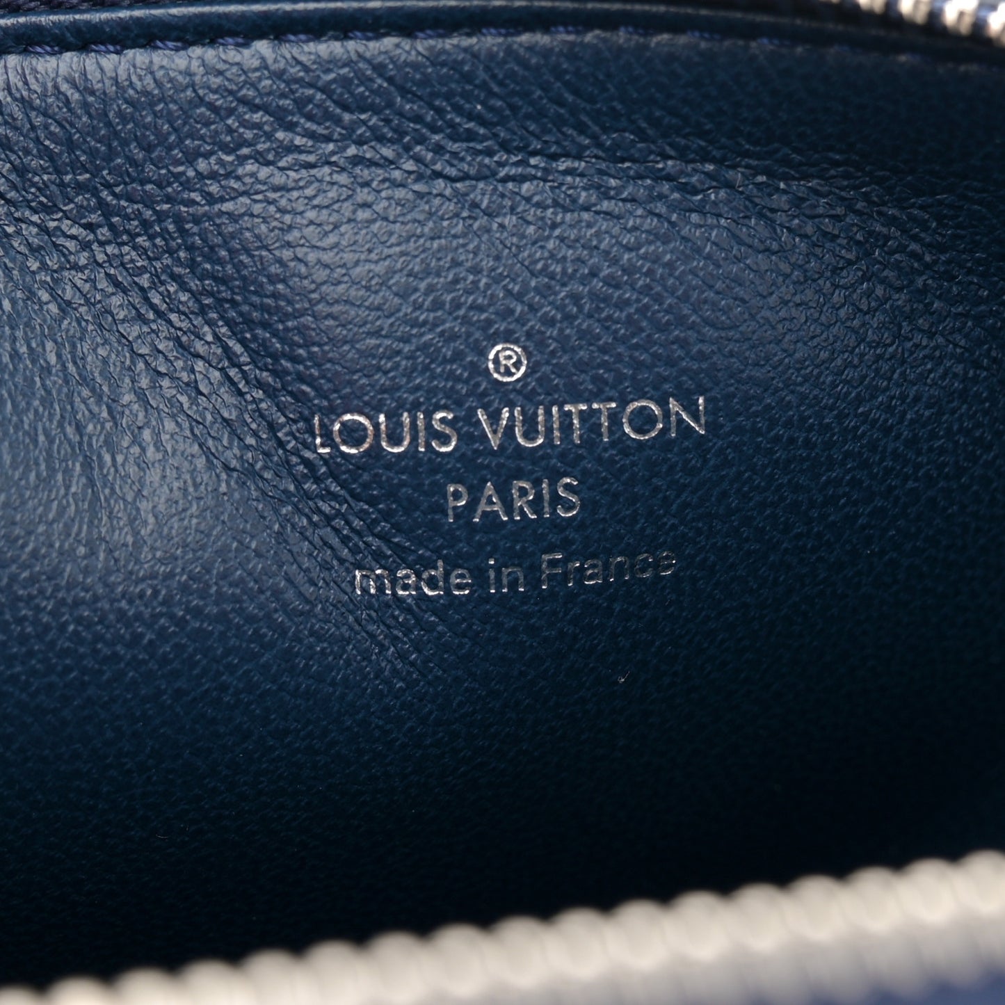 Lambskin Embossed Monogram Coussin PM Navy