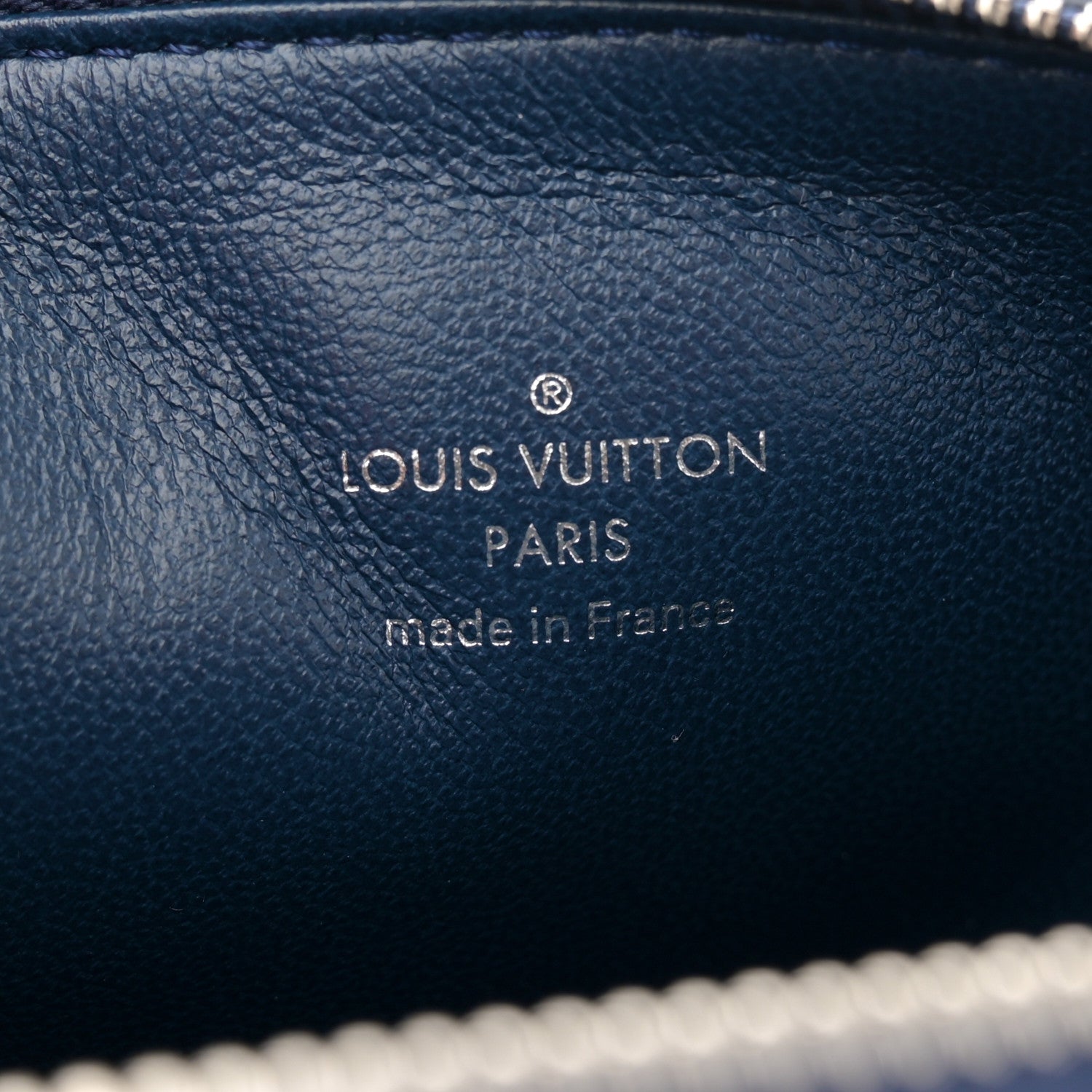 Louis Vuitton Lambskin Embossed Monogram Coussin PM Navy 6 of 9