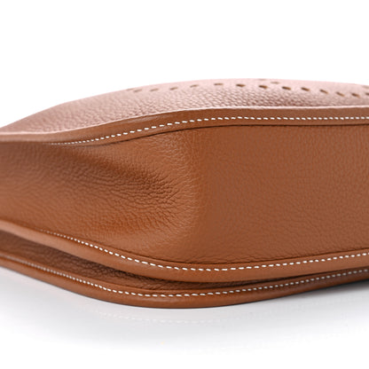 Hermes Taurillon Clemence Evelyne III PM Gold 9 of 11