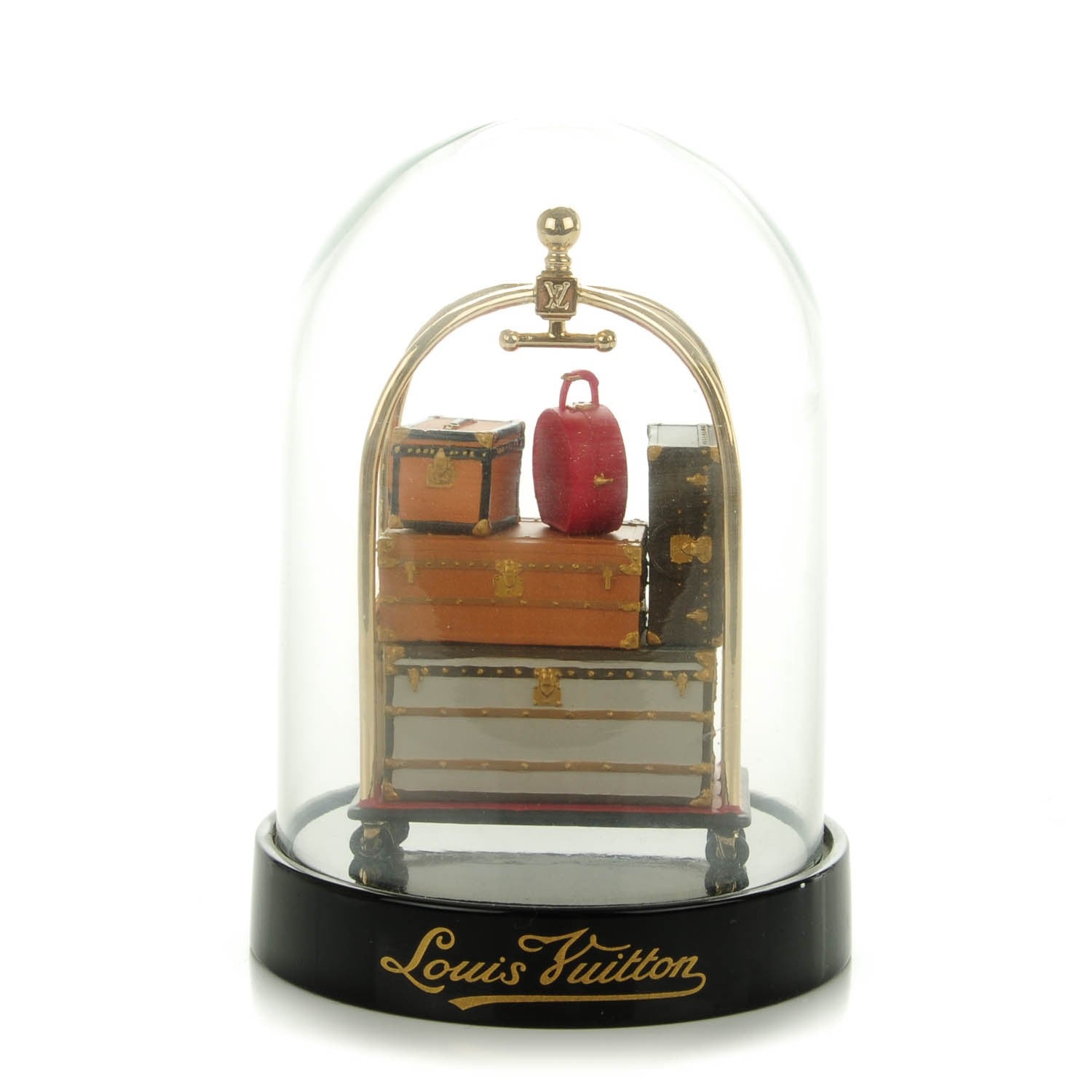 Louis Vuitton Glass Porters Trolley Dome Globe Boule 1 of 5