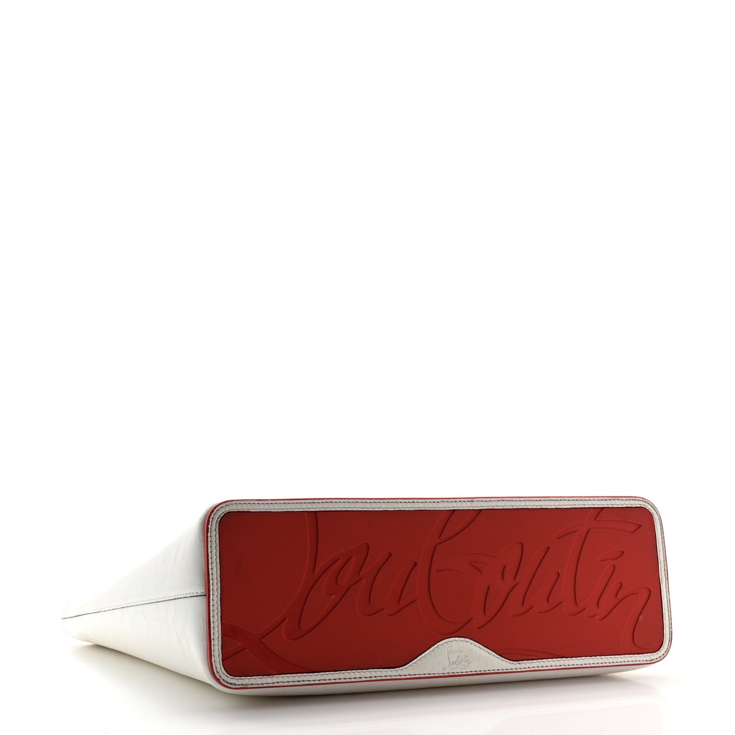 Calfskin Leopard Print Spikes Small East West Cabata Tote Snow