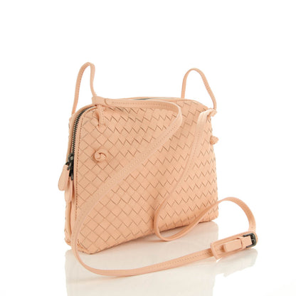 Bottega Veneta Nappa Intrecciato Pillow Crossbody Messenger Flamingo 3 of 8