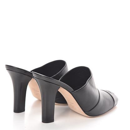 Chanel Lambskin Cap Toe CC Mules 38.5 Black 4 of 7