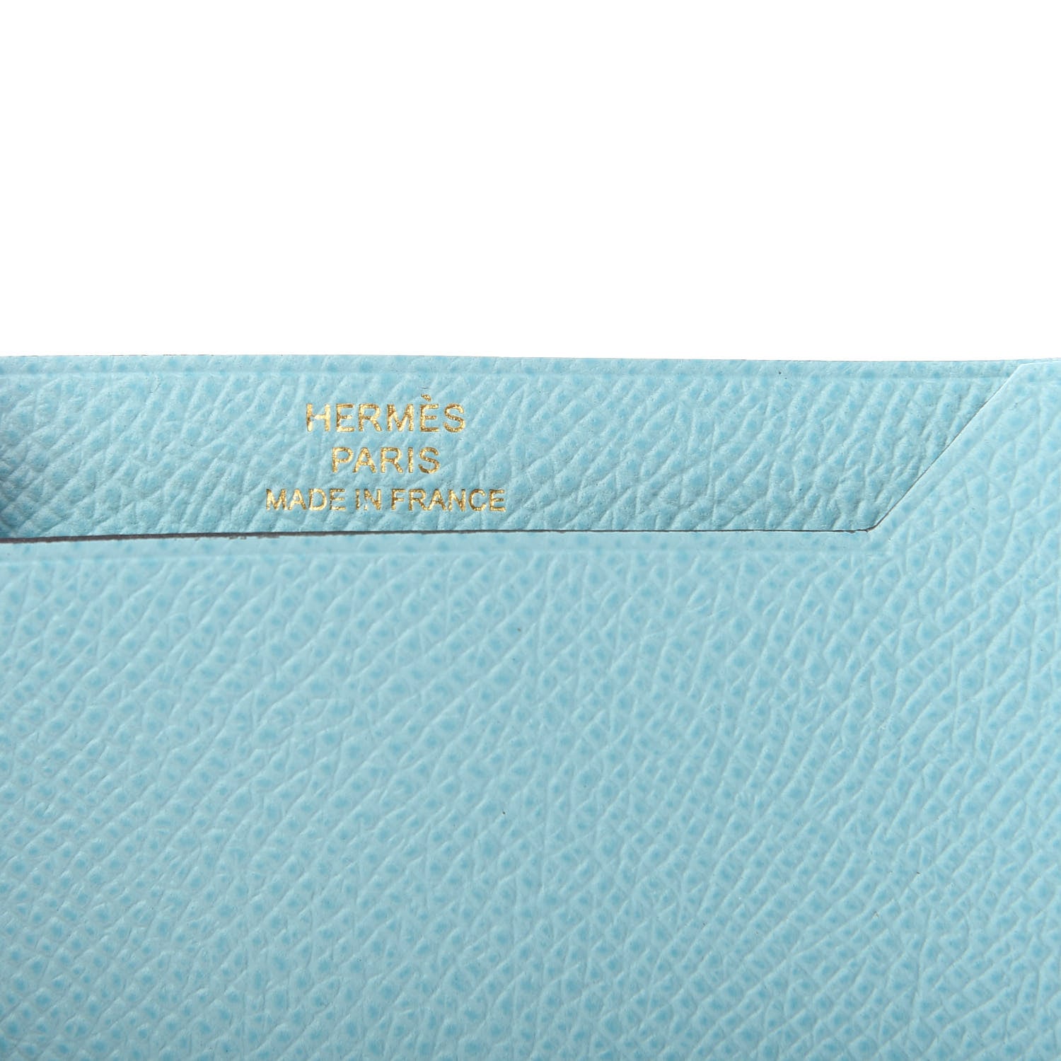Hermes Epsom Bearn Card Holder Wallet Bleu Atoll 6 of 6