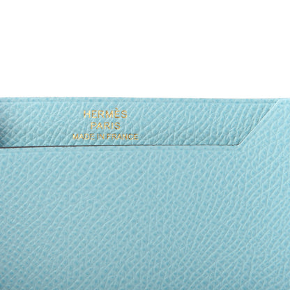 Hermes Epsom Bearn Card Holder Wallet Bleu Atoll 6 of 6