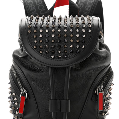 Christian Louboutin Calfskin Spiked Small Explorafunk Backpack Black 8 of 10
