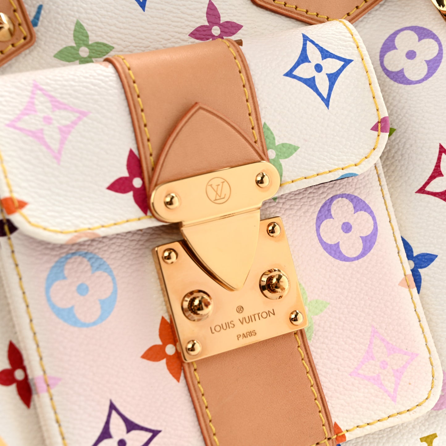 Monogram Multicolor Speedy 30 White