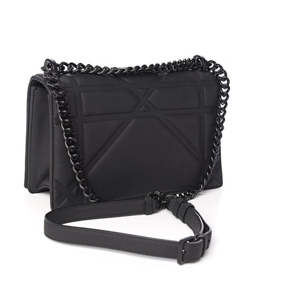 Christian Dior Ultra Matte Calfskin Medium Diorama Flap Bag Black 2 of 9
