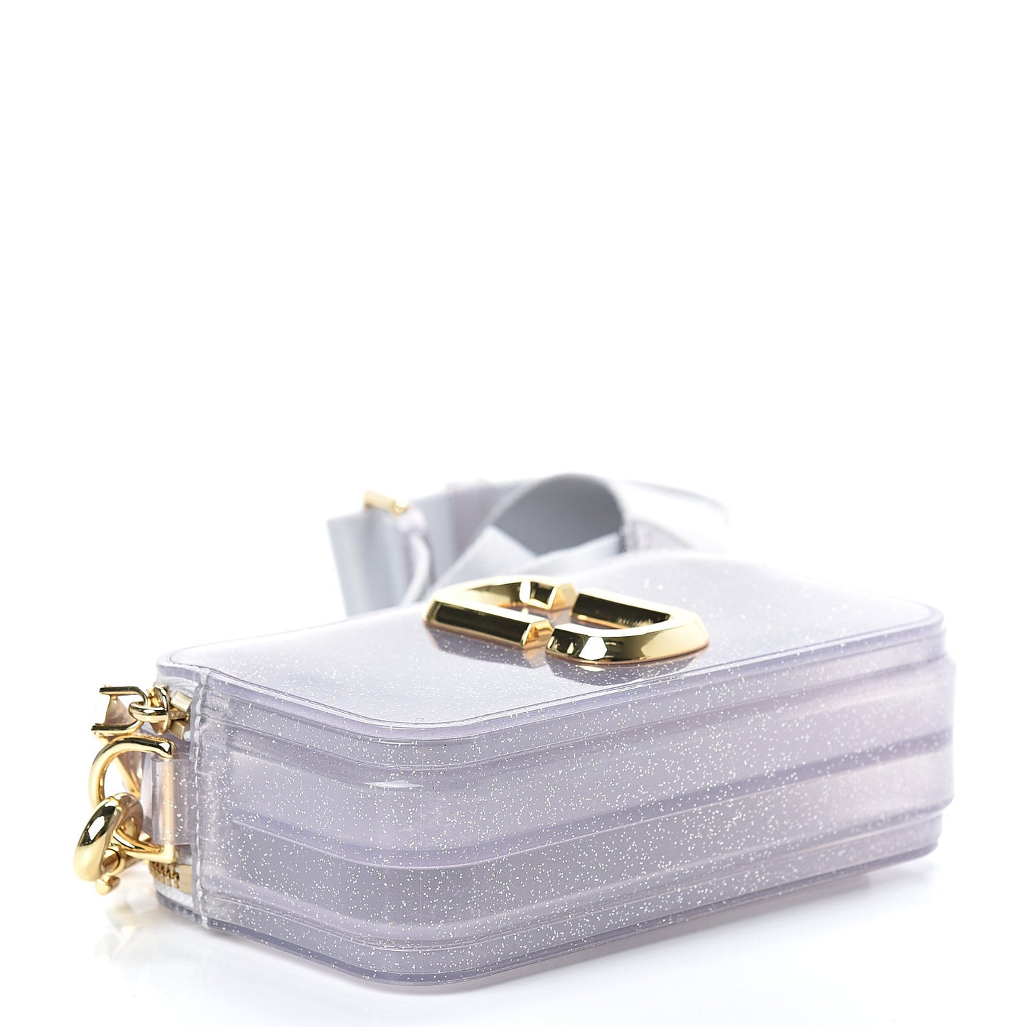 Jelly Glitter Small Snapshot Camera Bag Silver Multi