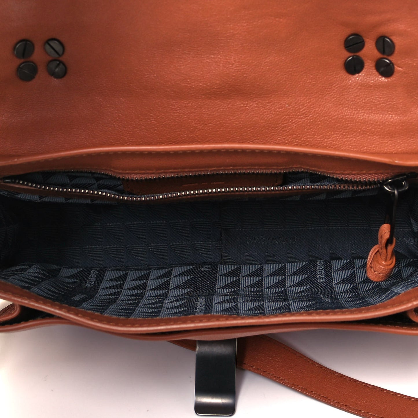 Lambskin Tiny Fringe Lux PS1 Satchel Saddle