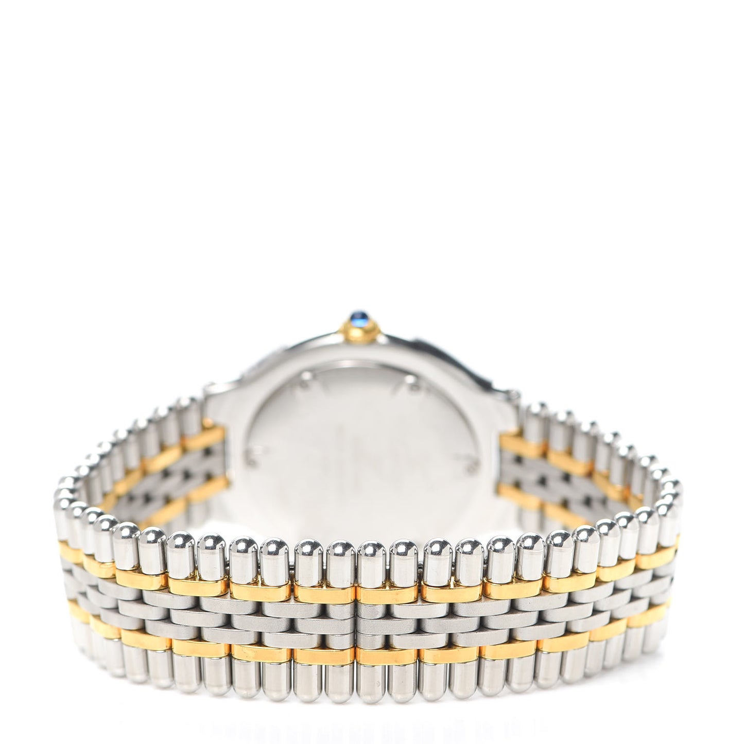 Stainless Steel 18K Yellow Gold 31mm Must De 21 Bullet Link Quartz Watch