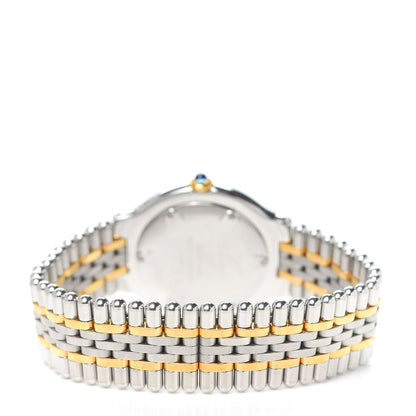Cartier Stainless Steel 18K Yellow Gold 31mm Must De 21 Bullet Link Quartz Watch 3 of 5
