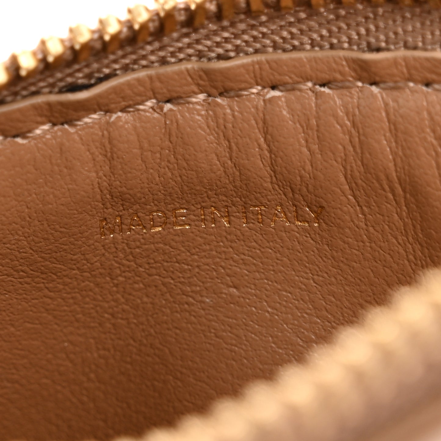 Calfskin Monogram Simone Coin Case Card Holder Beige