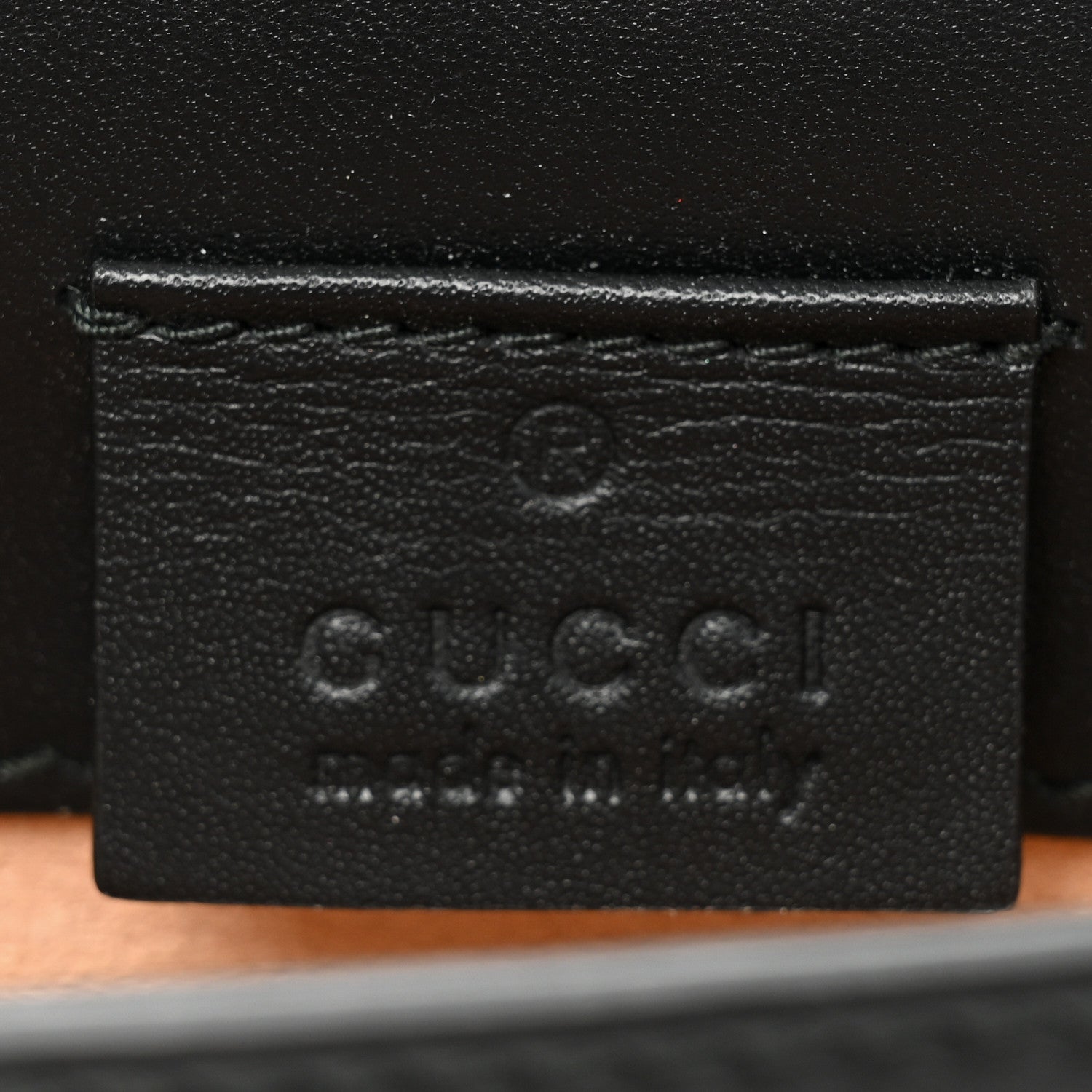 Gucci Calfskin Super Mini Sylvie Chain Shoulder Bag Black 5 of 9