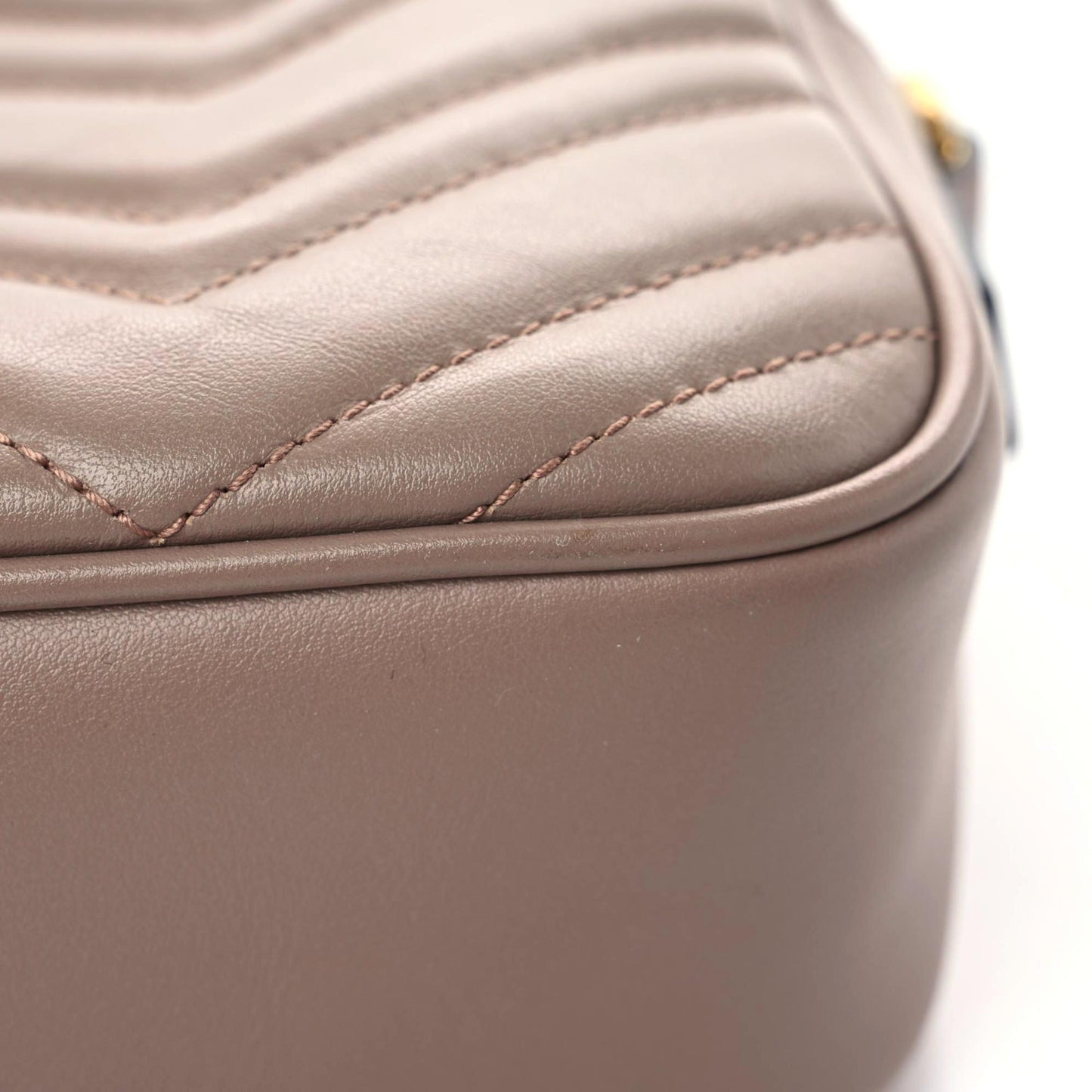 Calfskin Matelasse Small GG Marmont Chain Shoulder Bag Porcelain Rose