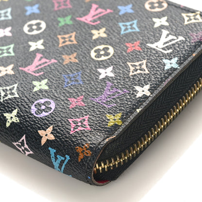 Louis Vuitton Monogram Multicolor Zippy Wallet Black Grenade 8 of 9