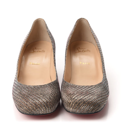 Christian Louboutin Glitter Chain Cadrilla 35 Pumps 39.5 Roche 2 of 9