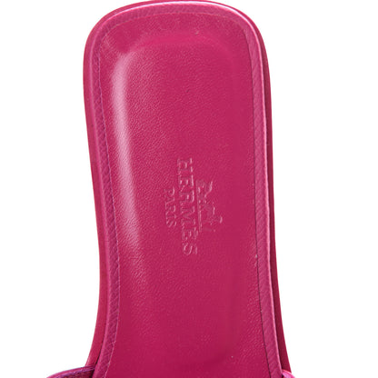Hermes Epsom Oran Sandals 35.5 Rose Pourpre 5 of 11