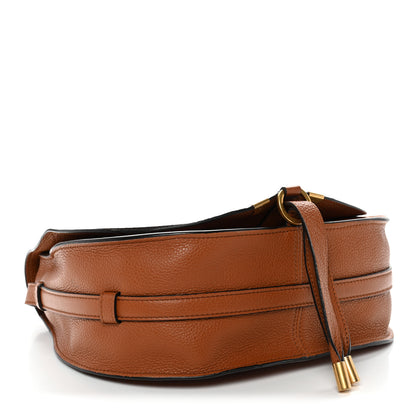 Chloe Calfskin Medium Marcie Round Crossbody Bag Tan 4 of 9