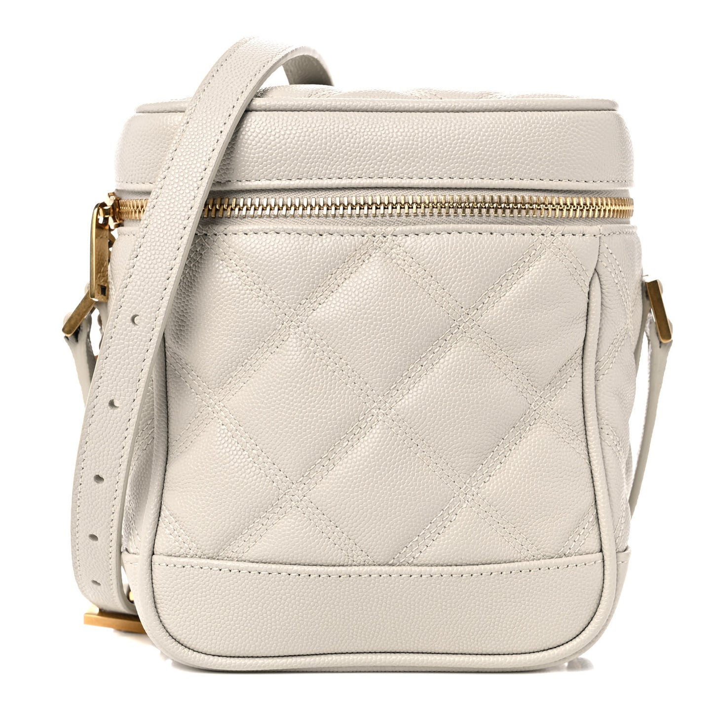 Grain de Poudre Quilted 80's Vanity Bag Crema Soft