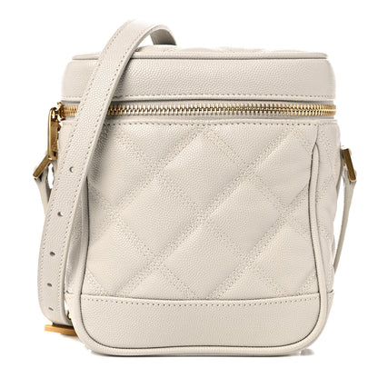 Saint Laurent Grain de Poudre Quilted 80's Vanity Bag Crema Soft 1 of 9