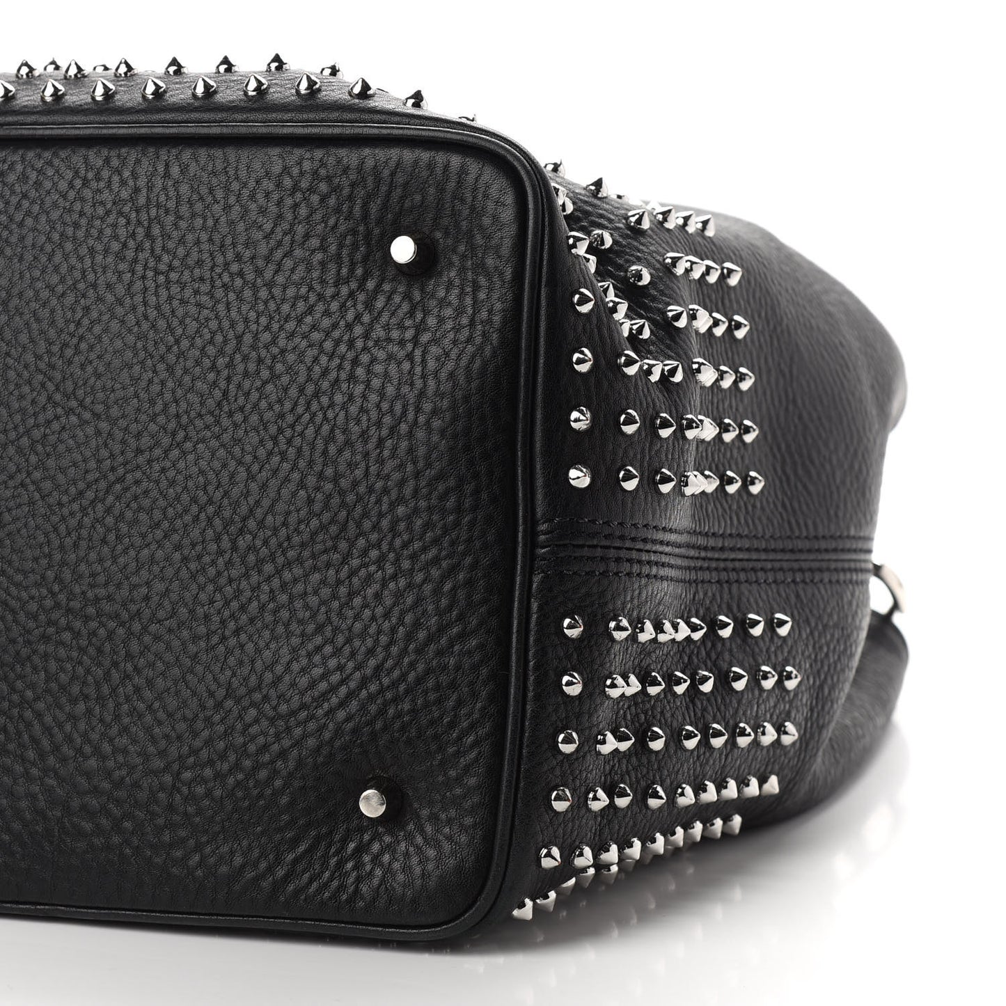 Calfskin Studded Medium Susanna Hobo Black