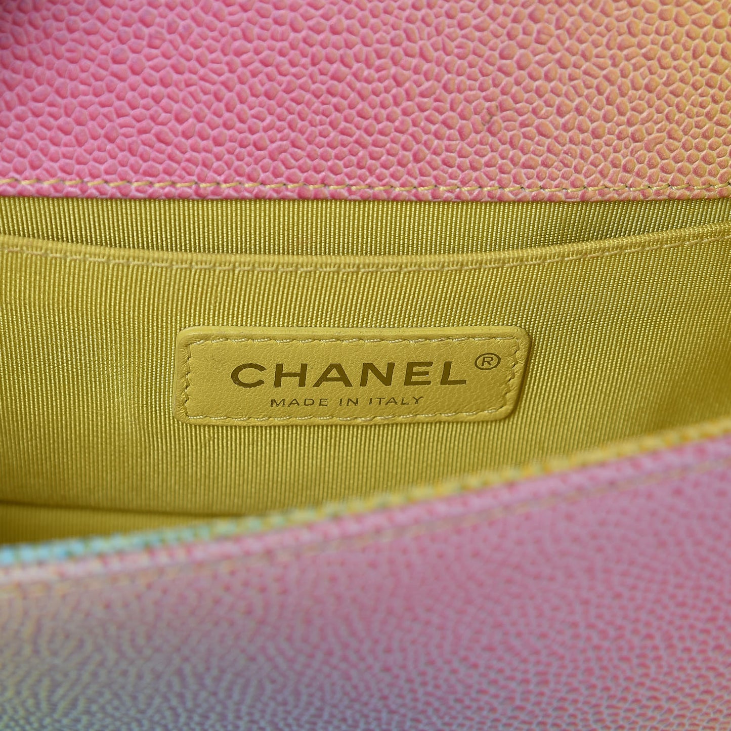 Caviar Quilted Small Cuba Rainbow Boy Flap Multicolor