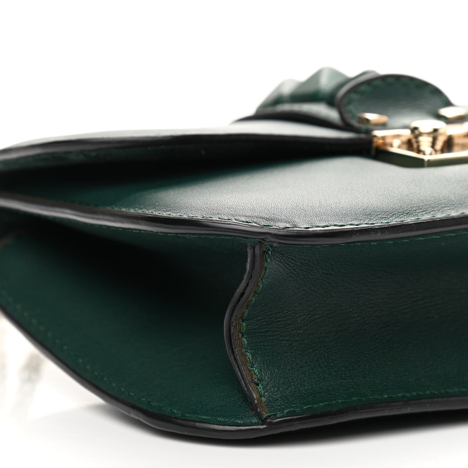 Valentino Garavani Vitello Small Glam Lock Rockstud Flap Light Emerald 8 of 12