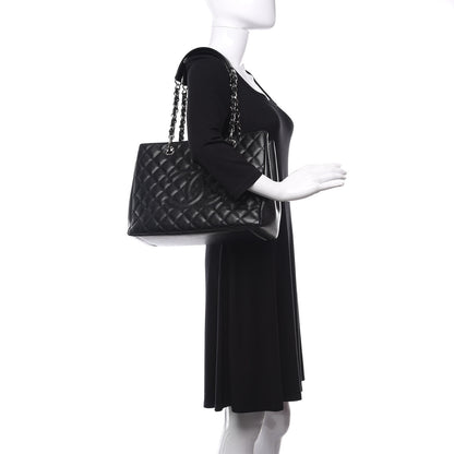 Chanel Caviar Quilted Grand Shopping Tote GST Black 2 of 13