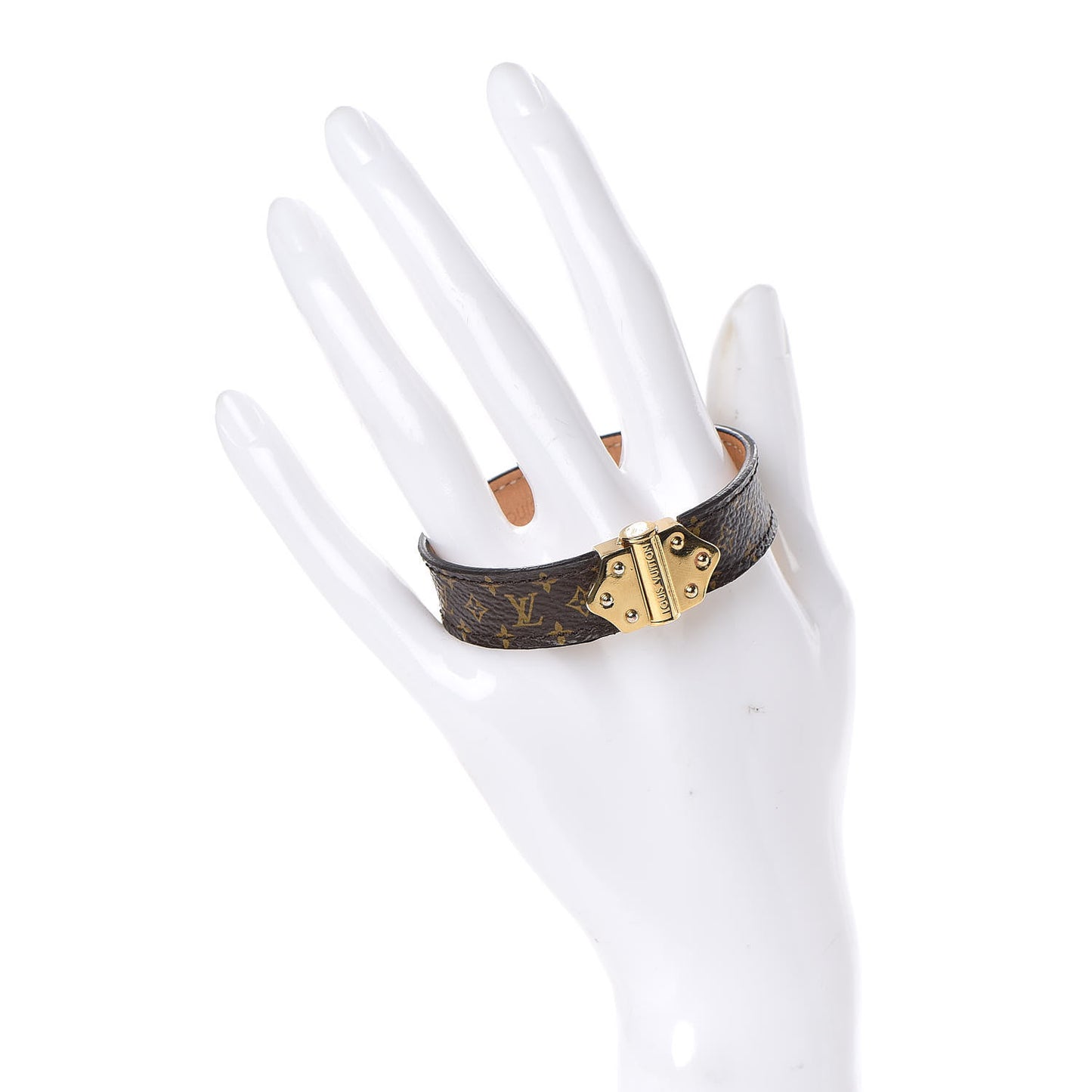 Monogram Lockit Bracelet 17 Black