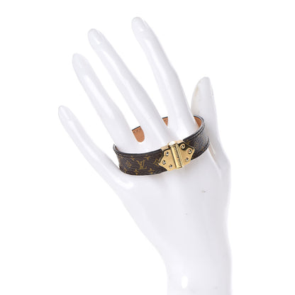 Louis Vuitton Monogram Lockit Bracelet 17 Black 2 of 9