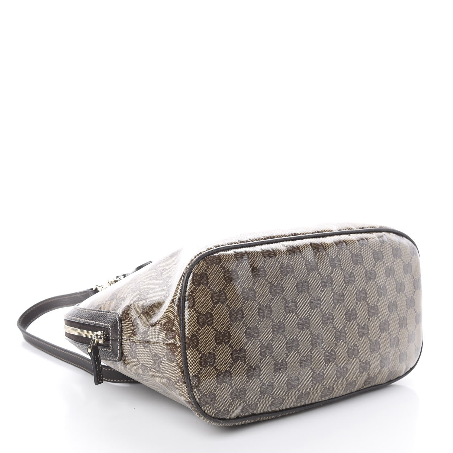 Gucci Crystal Monogram Medium Dome Bag Dark Brown 3 of 8