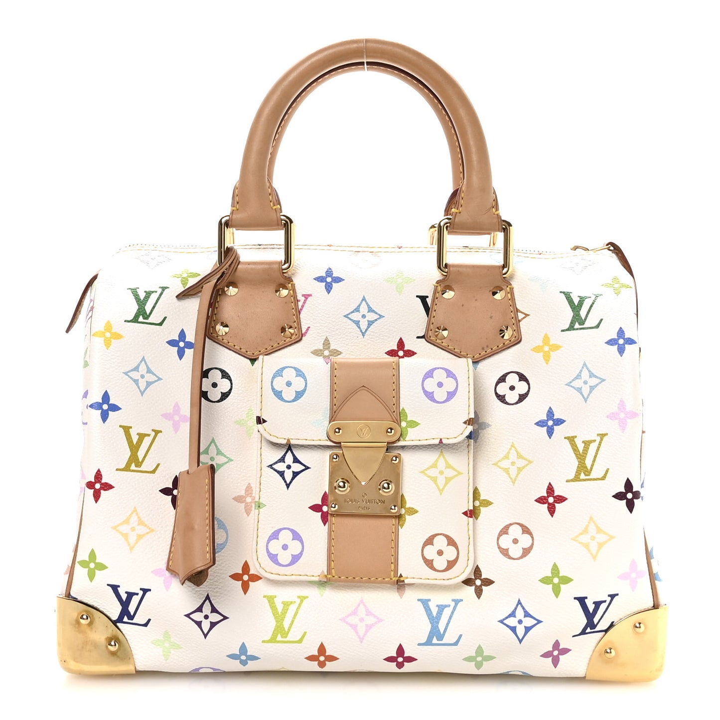 Monogram Multicolor Speedy 30 White