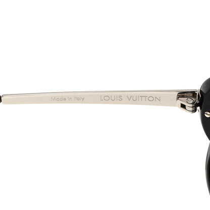 Louis Vuitton Acetate Bluebell Sunglasses Z0693W Black Glitter 6 of 9
