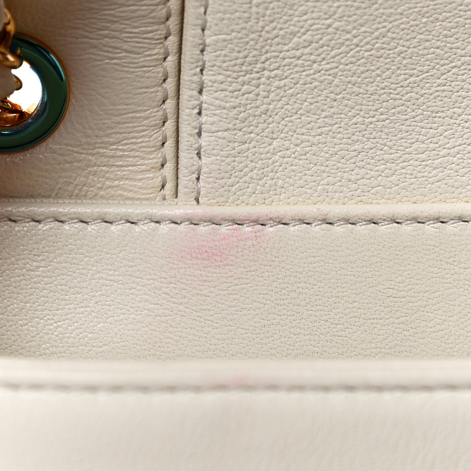 Chanel Sheepskin Quilted Vintage Mademoiselle Flap White 12 of 14