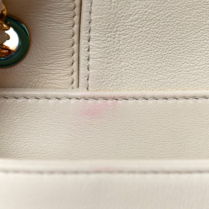 Chanel Sheepskin Quilted Vintage Mademoiselle Flap White 12 of 14