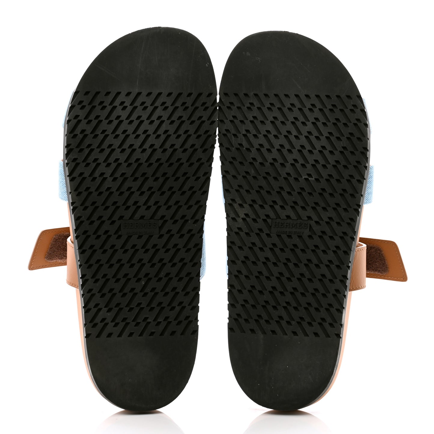 Denim Calfskin Womens Chypre Sandals 41 Bleu Clair Naturel