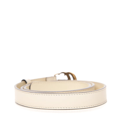 Gucci Calfskin Double G 20mm Belt 90 36 Mystic White 2 of 5