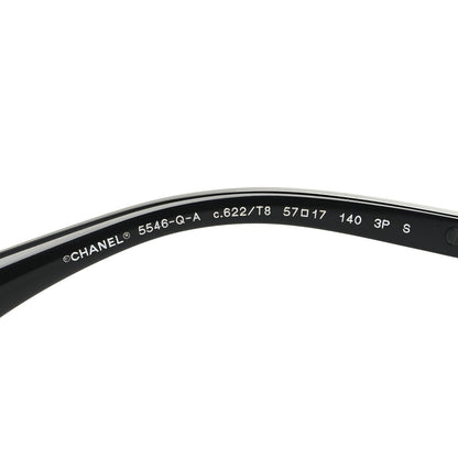 Chanel Acetate Calfskin Square Sunglasses 5546-Q-A Black 5 of 6