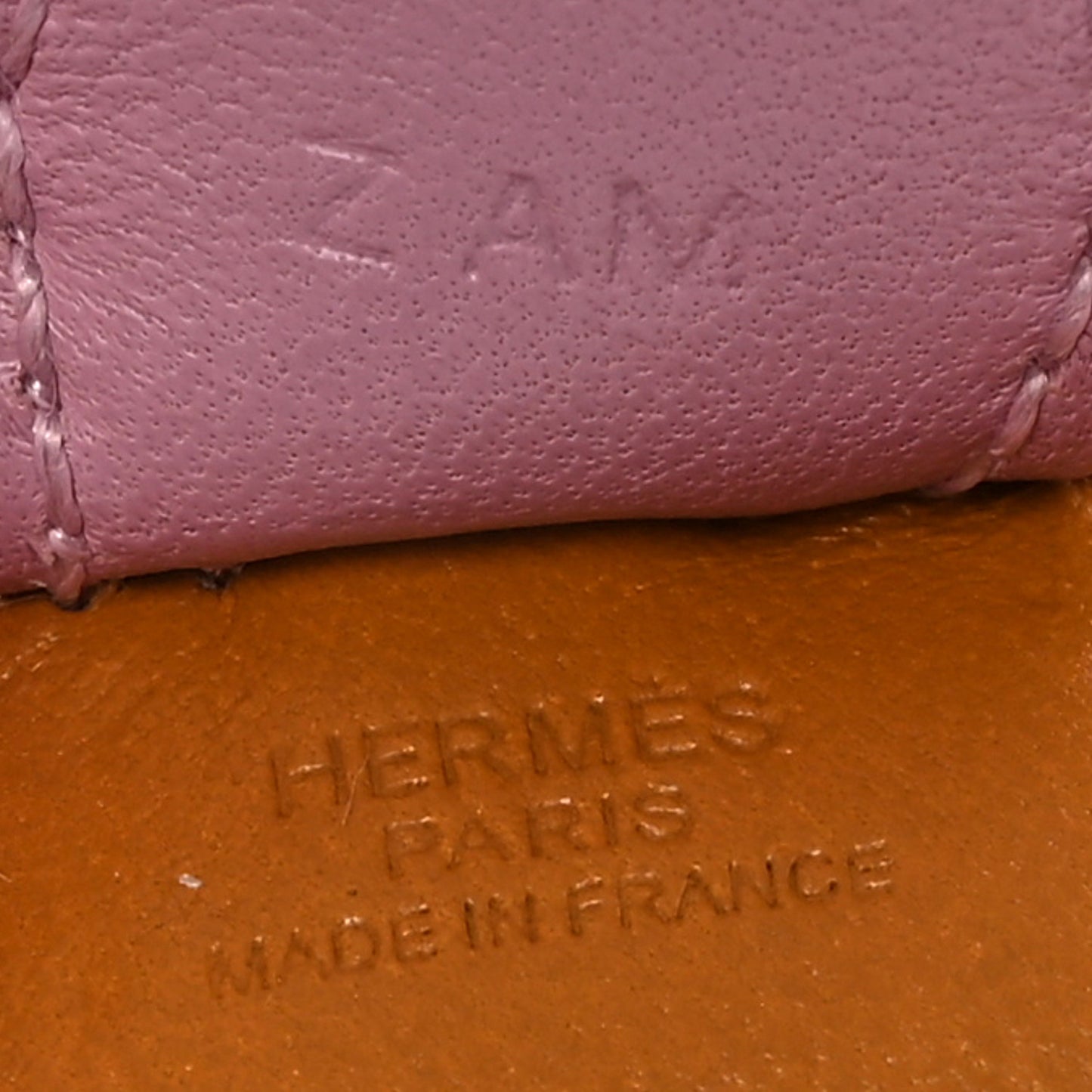 Milo Lambskin Grigri Rodeo Horse Bag Charm PM Sesame Mauve Sylvestre Craie