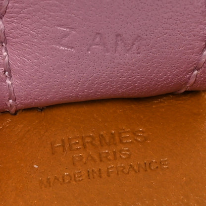 Hermes Milo Lambskin Grigri Rodeo Horse Bag Charm PM Sesame Mauve Sylvestre Craie 3 of 4