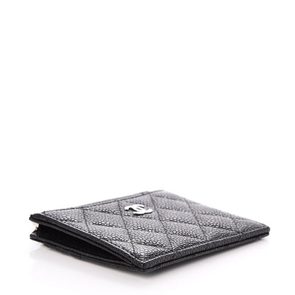 Chanel Caviar Quilted CC Zip Card Holder Black 4 of 8