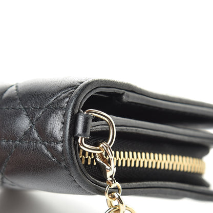 Christian Dior Lambskin Cannage Medium Lady Dior Eden Wallet Black 13 of 17