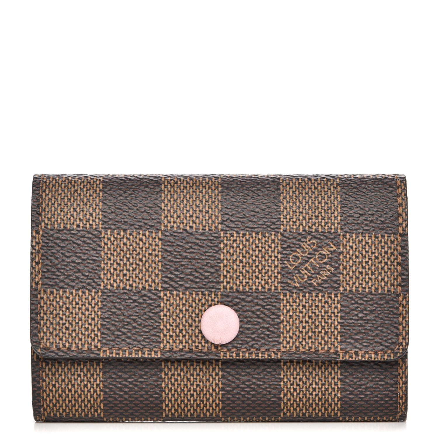 Louis Vuitton Damier Ebene Multicles 6 Key Holder Rose Ballerine 1 of 9