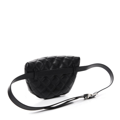 Chanel Grained Calfskin Quilted Waist Belt Bag Black 3 of 11