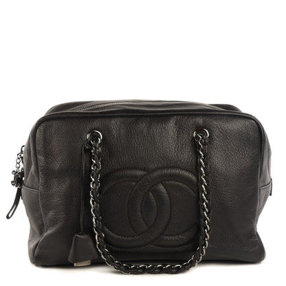 Chanel Deerskin Luxe Ligne Large Bowler Black 1 of 7