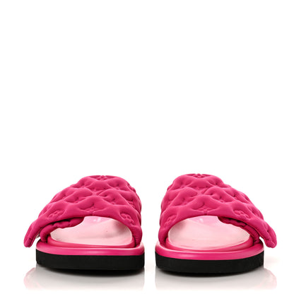Louis Vuitton Technical Fabric Embossed Monogram Pool Pillow Comfort Mules 37 Fuchsia 2 of 8