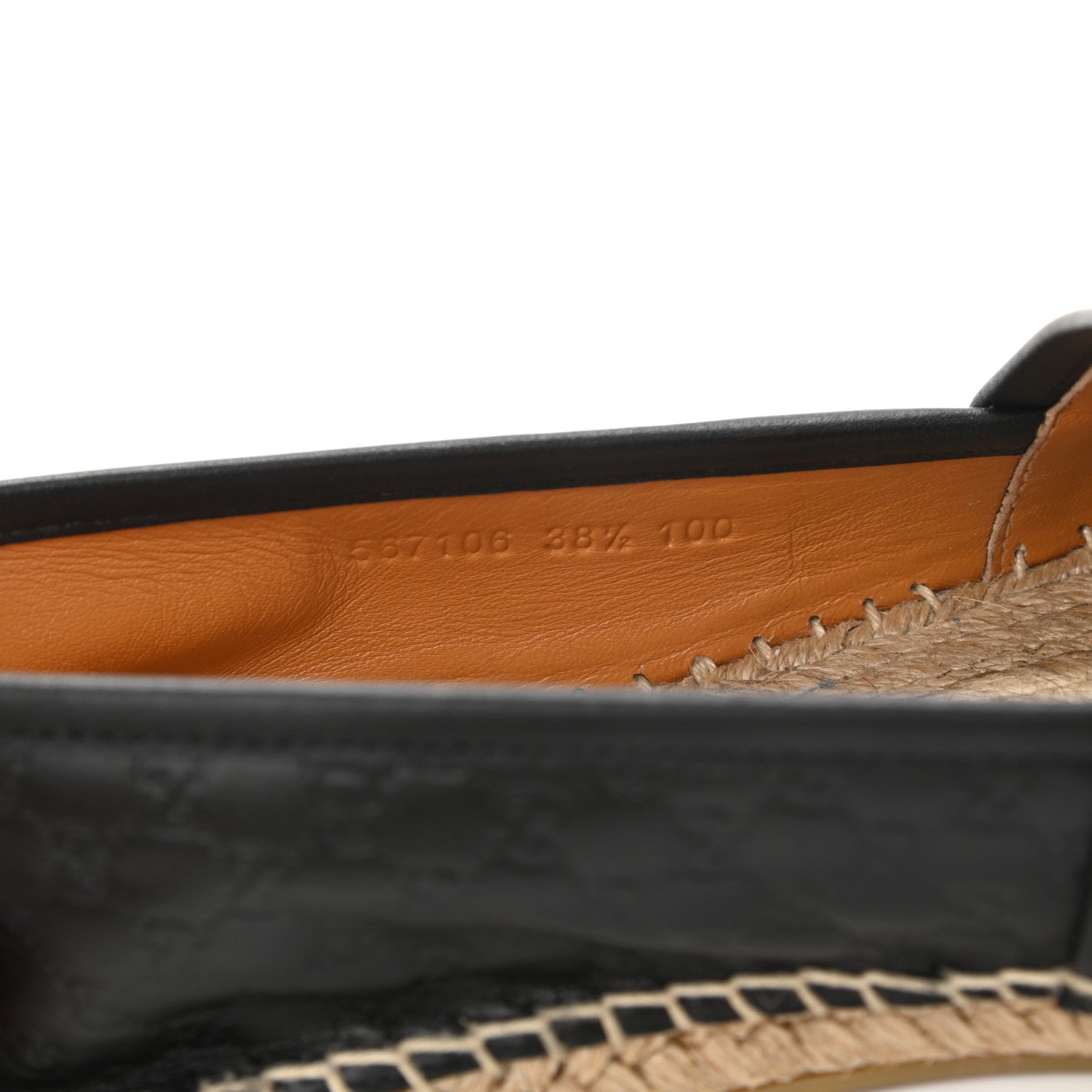 Gucci Microguccissima Signature Espadrilles 38.5 Black 8 of 11