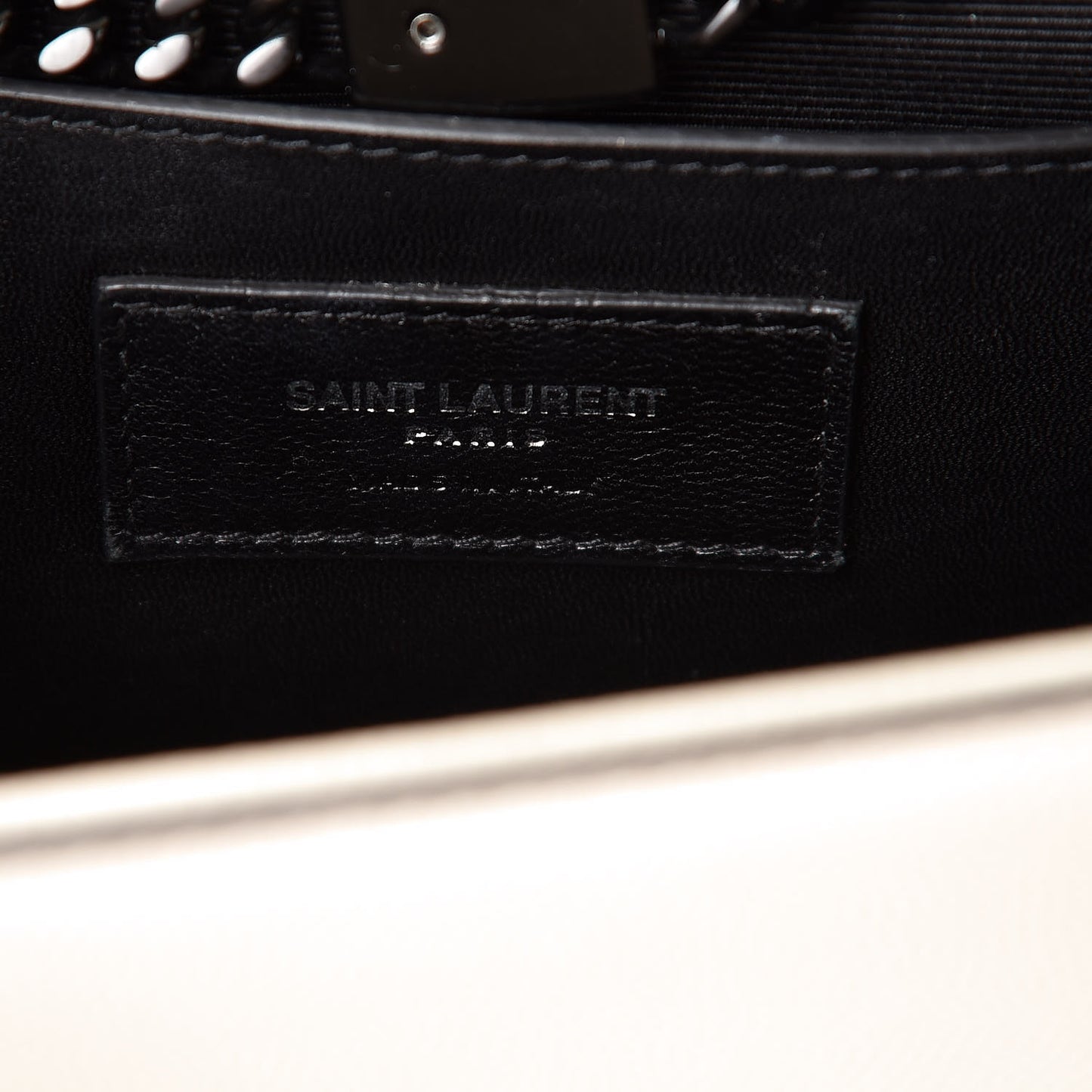 Grain De Poudre Medium Classic Monogram Kate Satchel Porcellana Black
