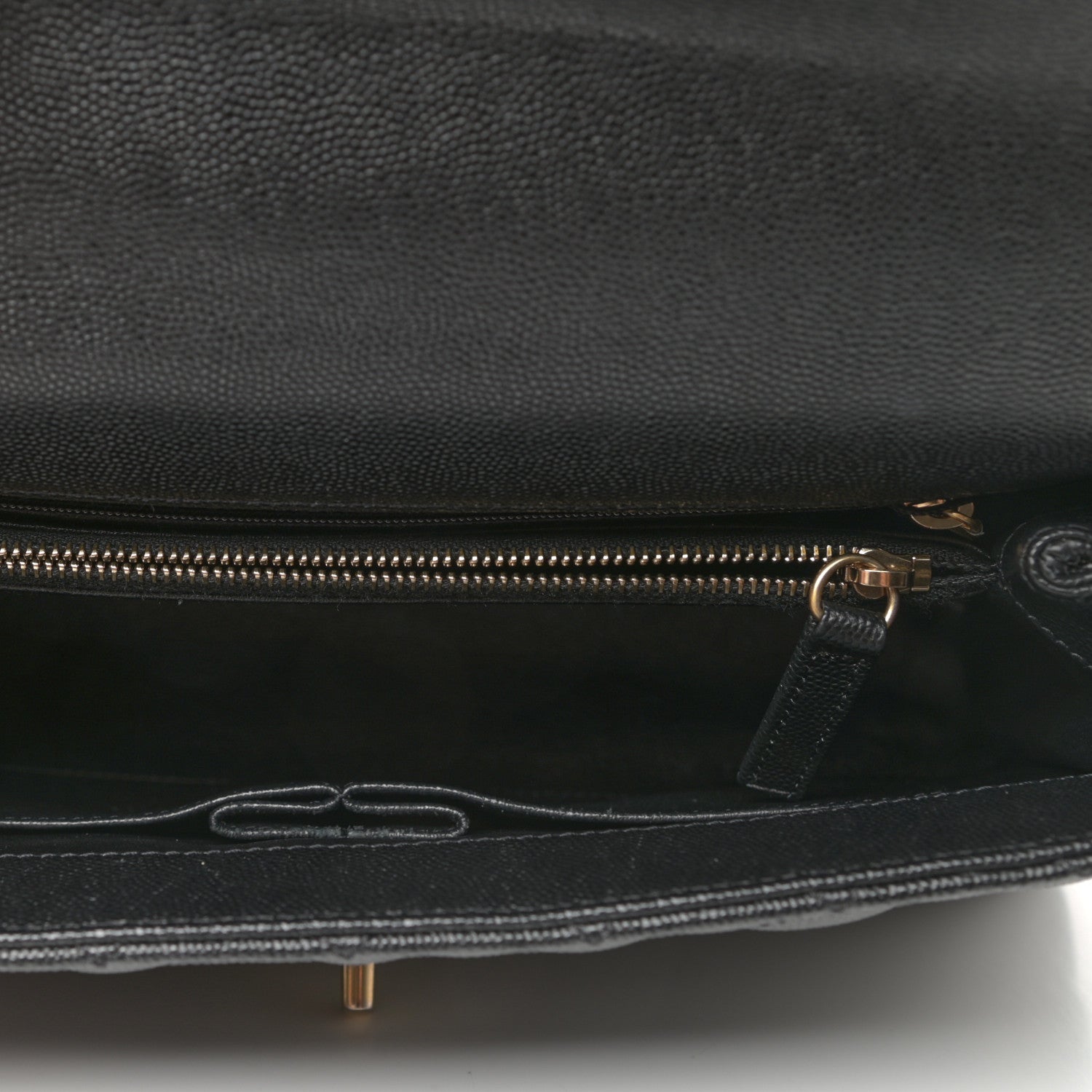 Chanel Caviar Elaphe Quilted Small Coco Handle Flap Black 5 of 9